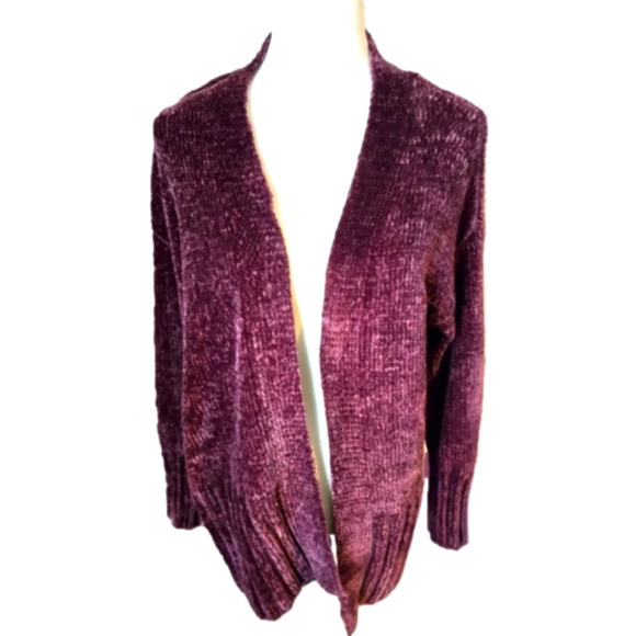 A New Day Brown Cardigan Sweater size S with feel of soft chenille fabric - Picture 1 of 7